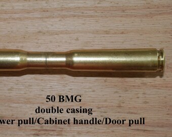 50 BMG double casing bullet drawer pull / cabinet door handle