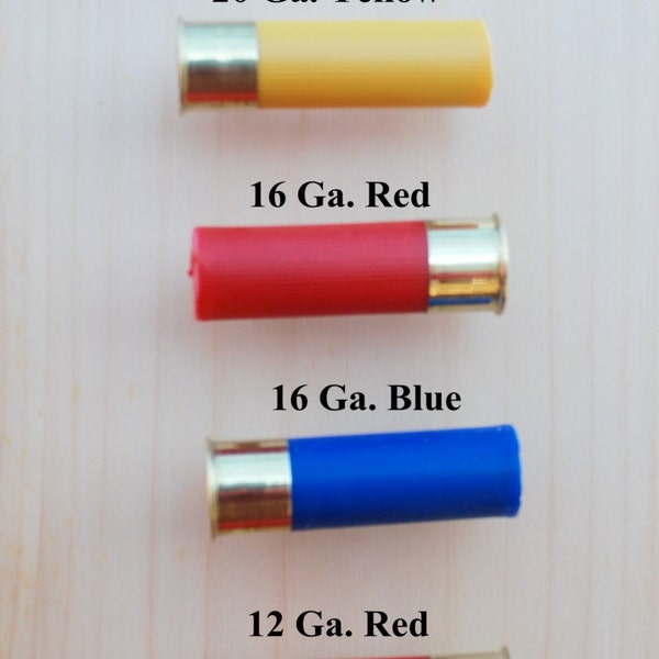 Shotgun Shell Drawer Pulls/Cabinet Handles Handcrafted in several colors and sizes