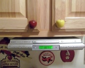 Handcrafted Wooden Apple Cabinet knobs drawer pulls, in Red or Green