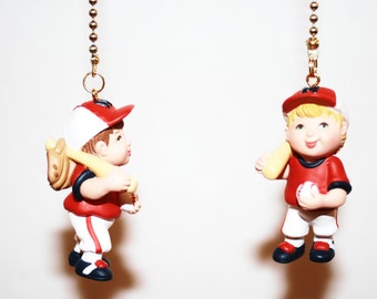 Lil Slugger baseball player ceiling fan or light pull chain or key chain