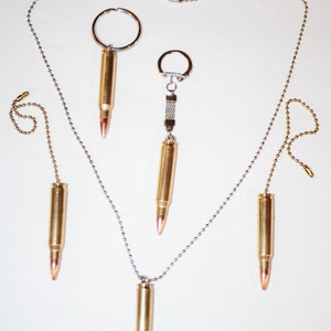 223 bullet chain pulls or key chain or necklace