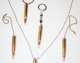 223 bullet chain pulls or key chain or necklace