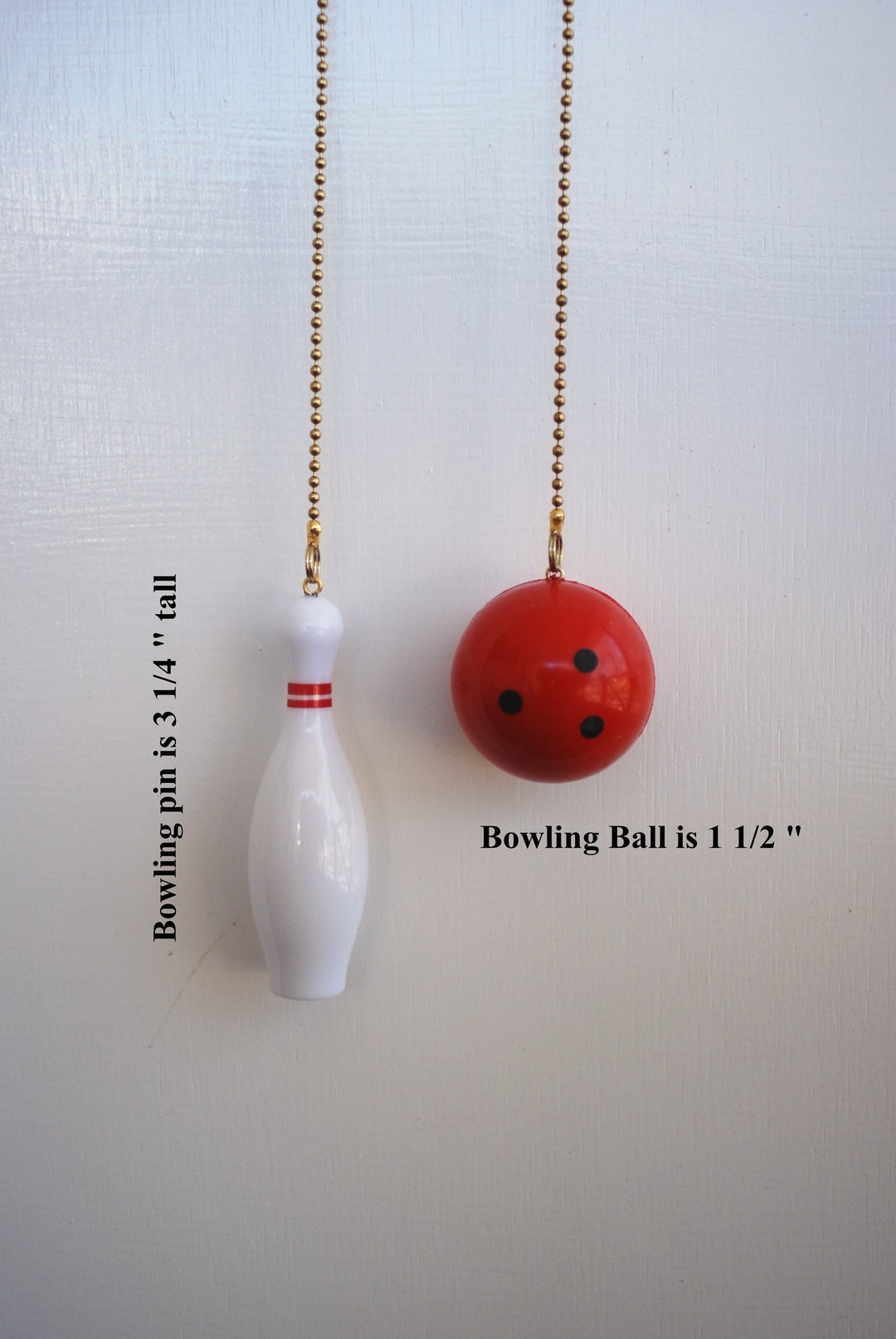 Handcrafted Bowling Pin And/ or Bowling Ball Ceiling Fan Chain Pulls Etsy