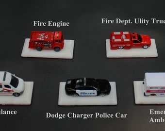 Emergency Vehicle paper weights / desk or shelf display