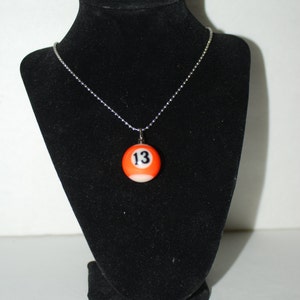 Handcrafted Pool Ball Necklace image 3