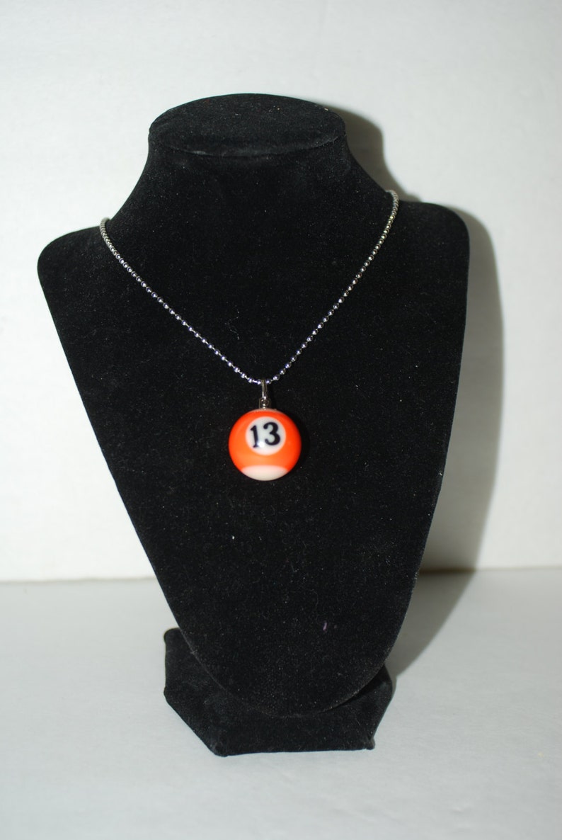 Handcrafted Pool Ball Necklace image 3