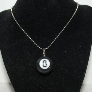 Handcrafted Pool Ball Necklace image 2