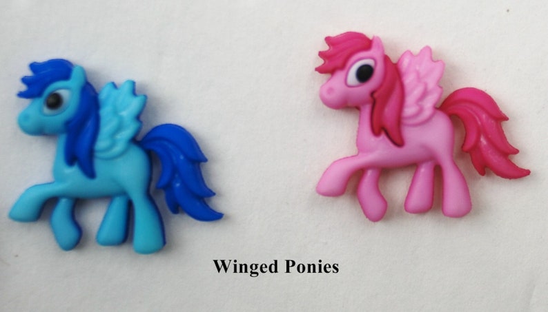 Fun Stud Earrings...Pony,Unicorn,Winged Pony immagine 4