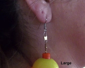 Unique Fishing Float Earrings