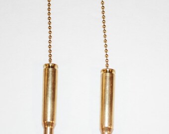 Handcrafted 243 bullet chain pull or necklace or key chain