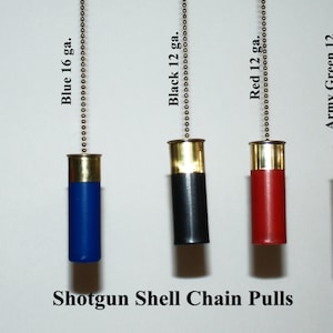 Shotgun Shell Ceiling Fan Chain Pulls