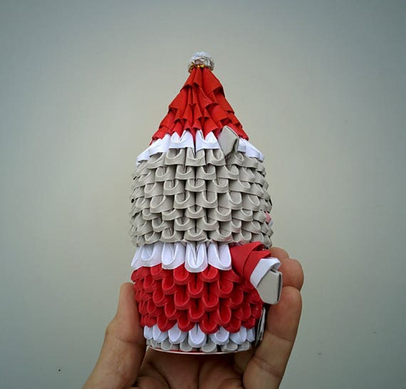 3d Origami Weihnachten Trägt Wenig