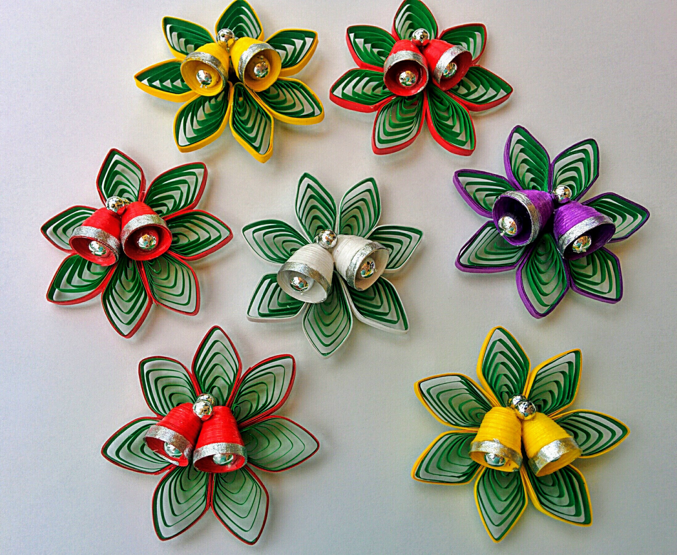 Ornements de Noël papier Quilling lot de deux Etsy