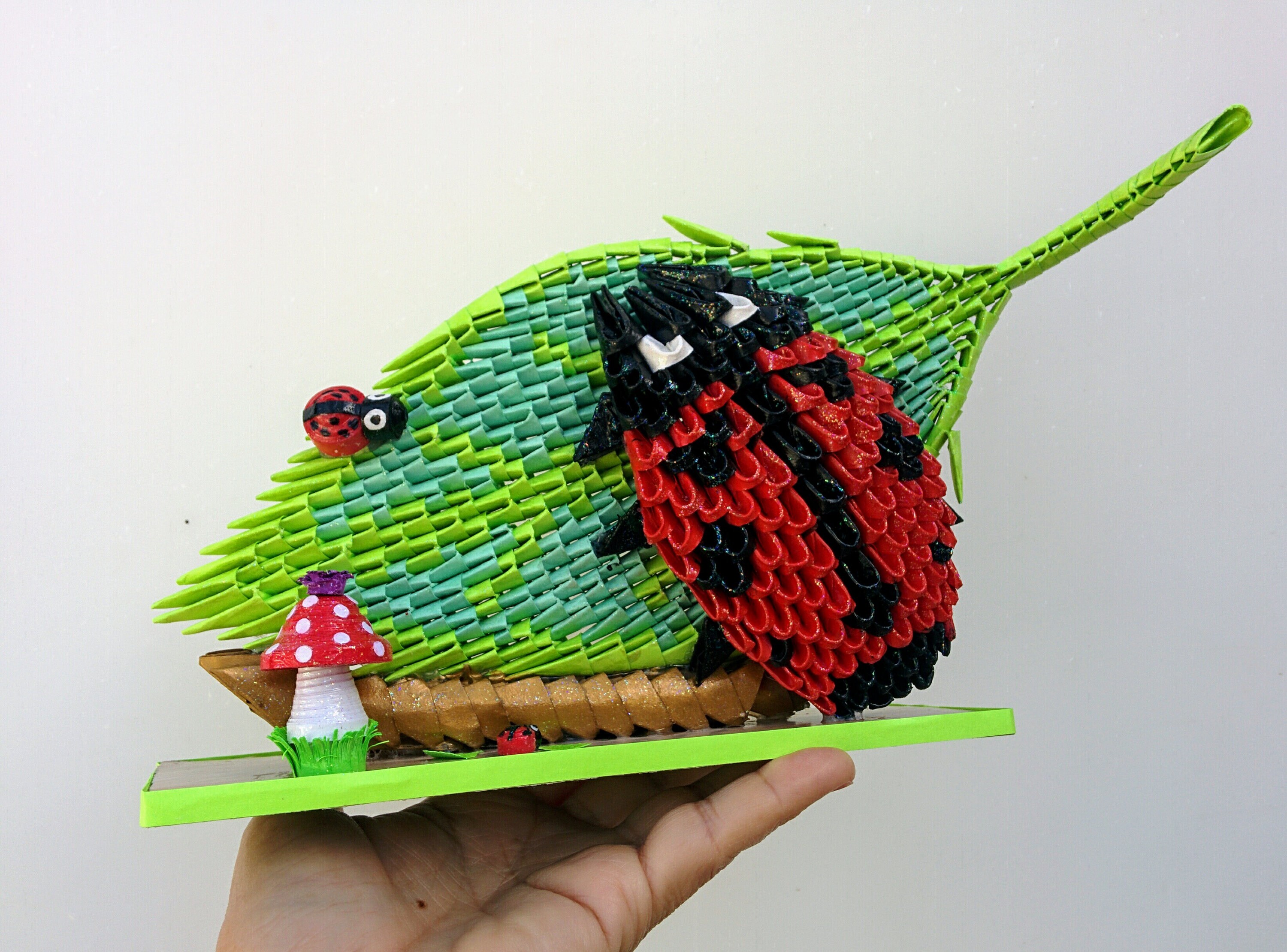 3D Origami and Paper Quilling Ladybug Etsy