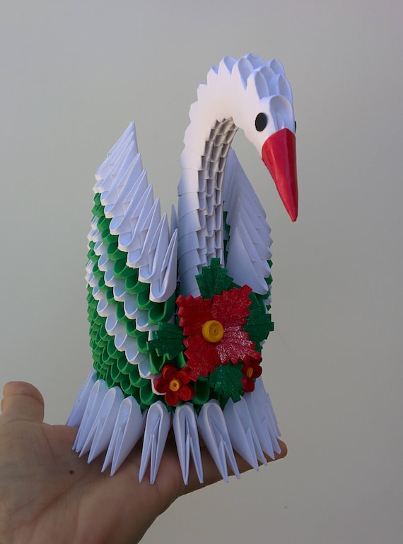 3d Origami Schwan
