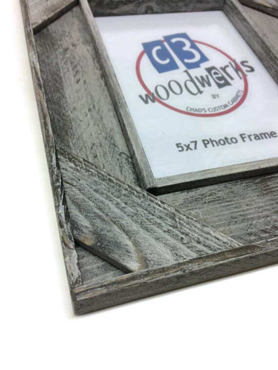 Barn Wood Photo Frame 5x7 Picture Frame Gray Picture Frame Etsy