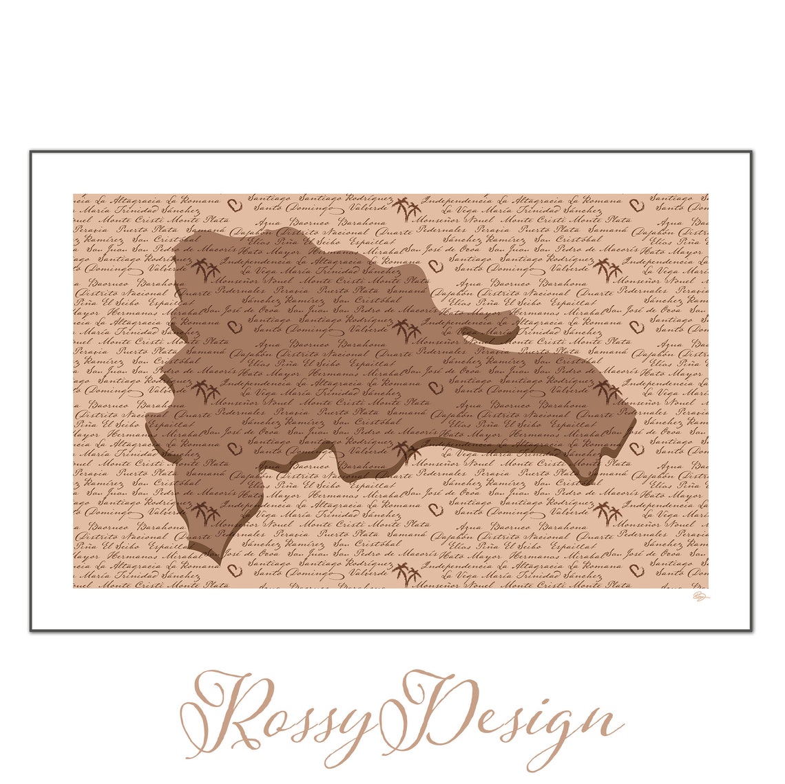 Dominican Republic Map With Provinces, Digital Printable File ...