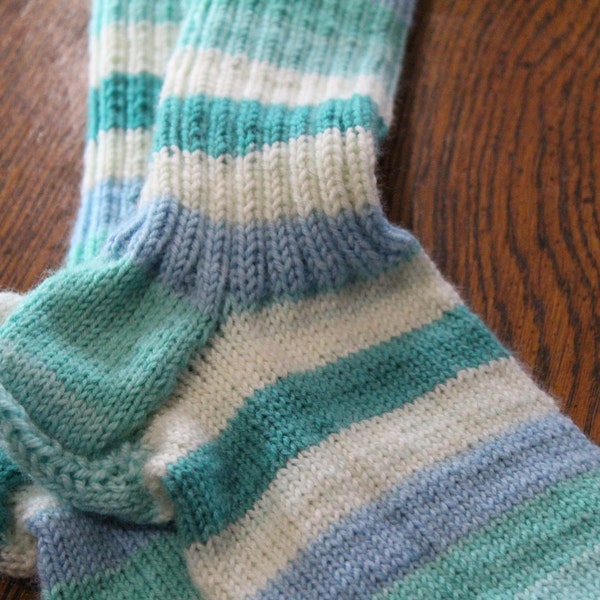 Hand knitted wool socks