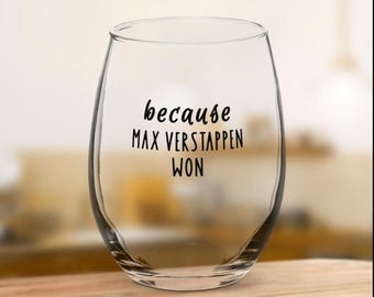 Formula 1 gift, Gift for Formula 1 fan, F1 Funny Gifts, f1 racing fan gift, Wine glass gift for formula 1 fan, f1 gifts redbull