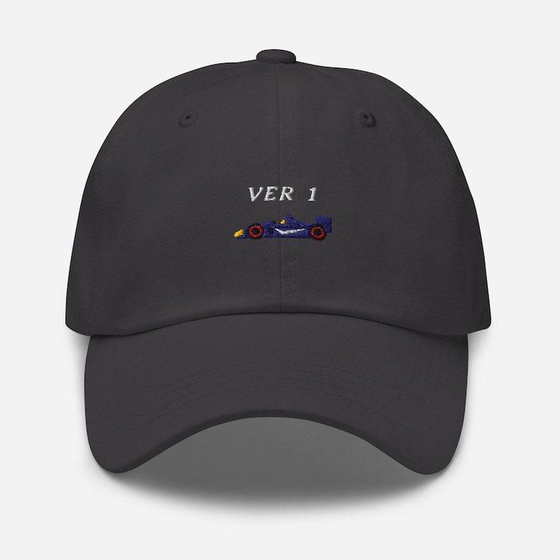 Formula One, Formula 1 Hat, Formula 1 Merch, Red Bull, Drive to Survive, Formula 1 gift, Max Verstappen, red bull f1 gifts, verstappen Dark Grey