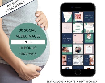 Social Media Graphics for Birth Professionals