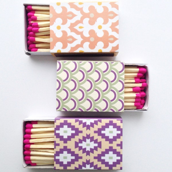 Decorative Matchboxes - set of 3