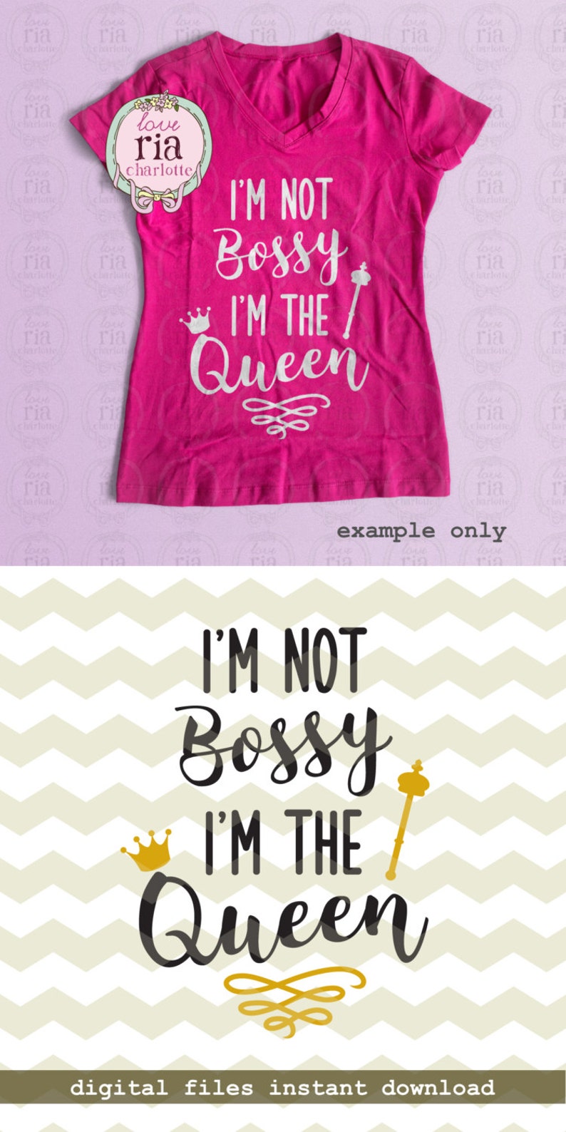 Ik ben niet bazig ik ben de koningin meisje leuk citaat Etsy Ik ben niet bazig ik ben de koningin meisje leuk citaat Etsy