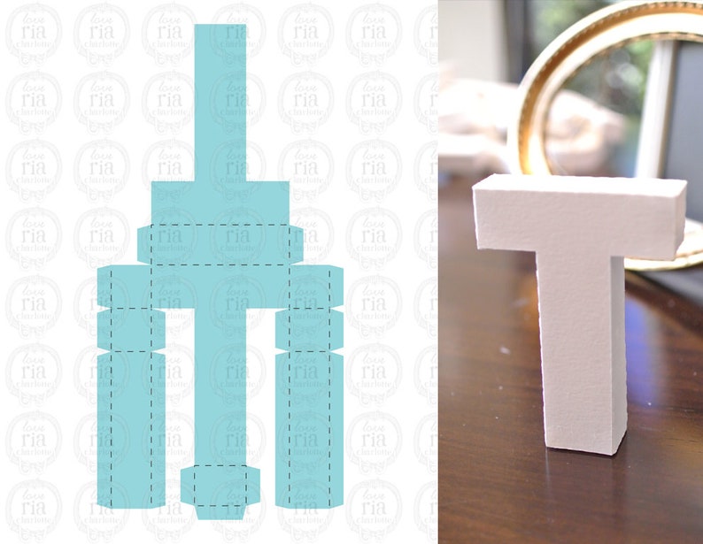 Download 3D alphabet letters A-Z digital download cut files SVG DXF ...