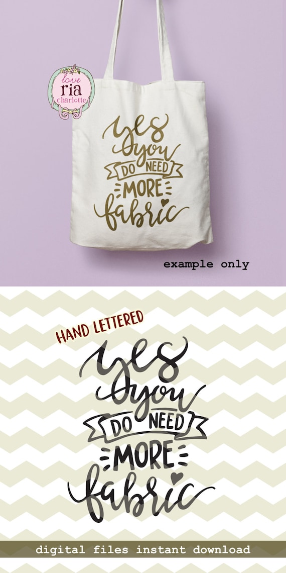 Yes More Fabric Fun Funny Sew Sewing Quilt Quilting Quote Etsy