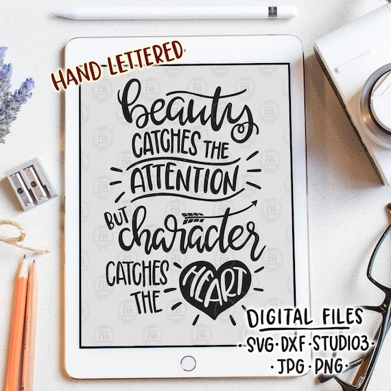 Beauty catches attention positive vibe inspiration quote Etsy