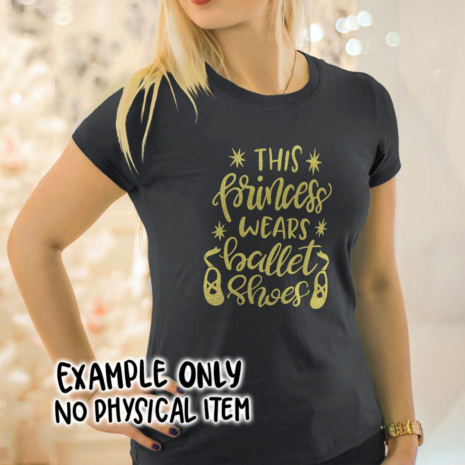 this princess wears ballet shoes, ballerina girl dancer digital cut files, svg, dxf, studio3 instant download, diy vinyl decals