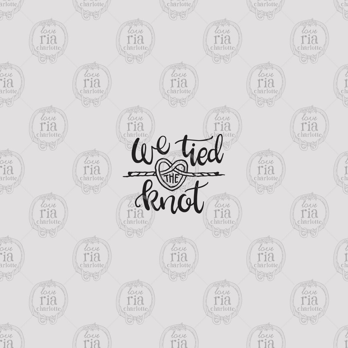 We Tied the Knot Fun Quirky Diy Wedding Sign Quote Digital Etsy Australia