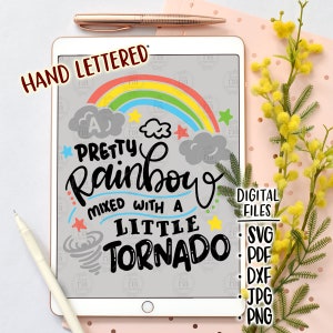 Bonito arco iris, lindo divertido humor divertido nuevo bebé niño niñas niños, archivos digitales, svg, dxf, pdf, jpg, png, calcomanías de vinilo diy, imprimibles