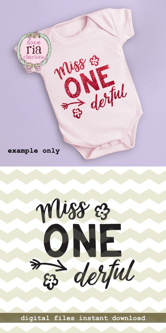 Miss Ein Super Onederful Niedliche Mädchen Ersten Geburtstag Etsy
