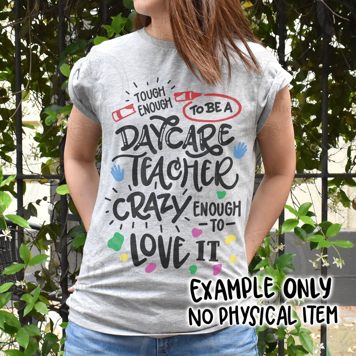 Tough Enough To Be A Daycare Teacher Thank Teachers Day Etsy