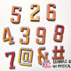 Ajouter sur les couches uniquement pour 10" BIG 3D numéro modèle téléchargement numérique fichiers coupés, fichiers SVG pour Cricut, Silhouette Cameo DIY cake topper, shaker