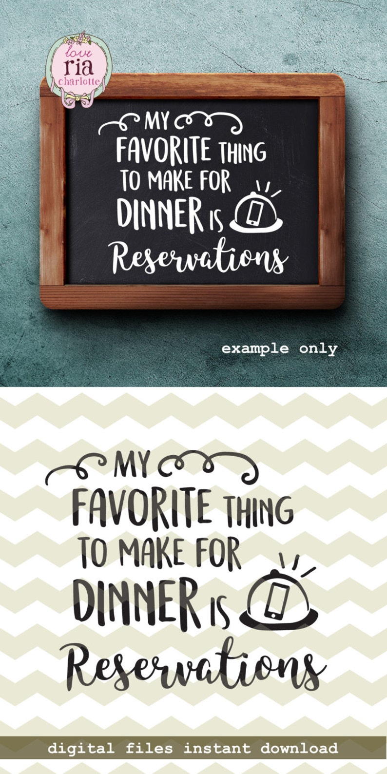 Dinner reservations funny cooking kitchen home life fun quote Etsy