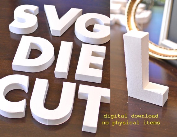 Download 3d Alphabet Letters A Z Digital Download Cut Files Svg Dxf Etsy