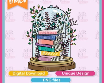 Digital download - book lovers reading book club - clipart clip art  png design for DIY DTF transfers, Sublimation, t-shirt, tees, stickers
