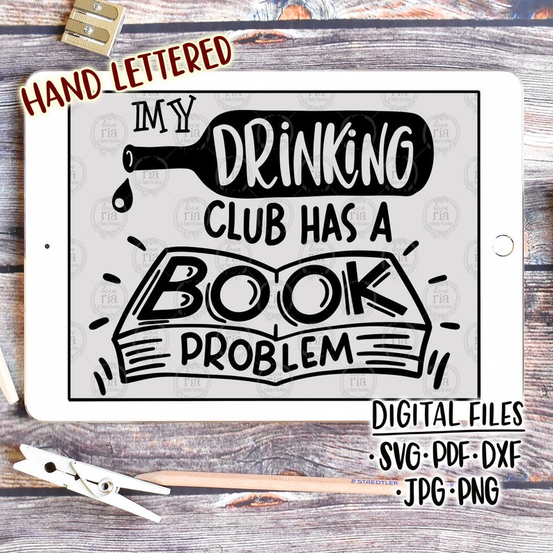 My drinking club has a book problem fun funny humor book