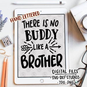 No hay compañero como un hermano, divertidos hermanos archivos digitales, SVG, DXF, studio3, jpg png descarga instantánea, calcomanías diy, imprimibles