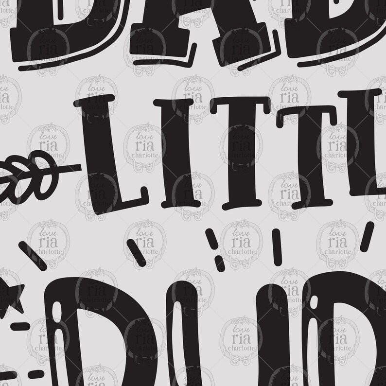 Dad's little dude cute fun quirky father and son dad & | Etsy