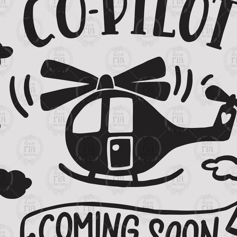 Download Co-pilot coming soon cute baby boy brother announcement | Etsy