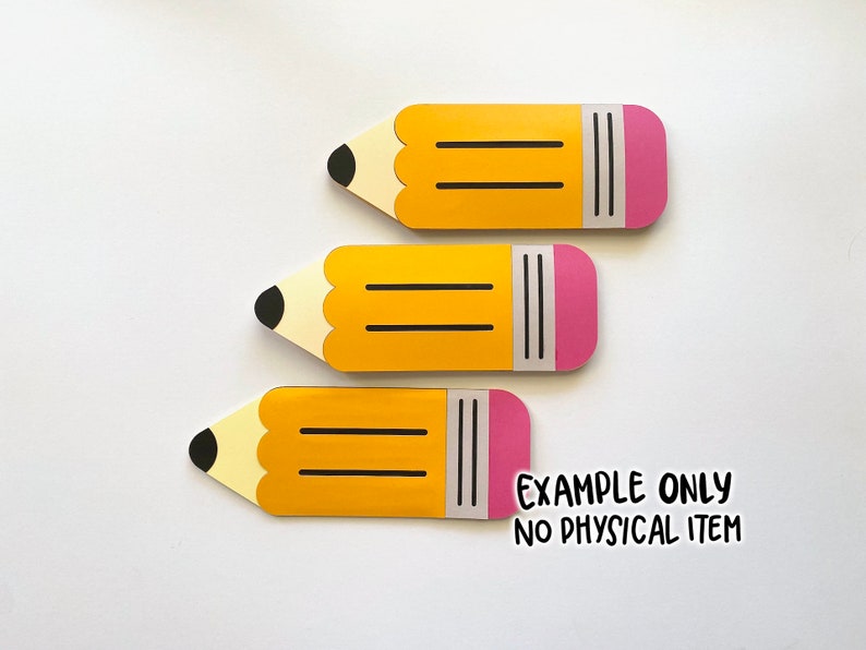 Pencil Gift Card Holder SVG Template School Students Class Etsy