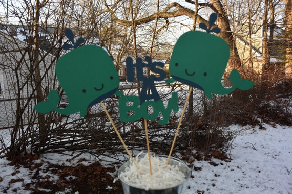 Whale Table Centerpieces Whale Themed Party Decorations Etsy
