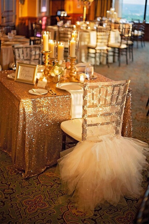 Free Shipping Vintage Gold Sequin Gold Sequin Tablecloth Glitz Gold