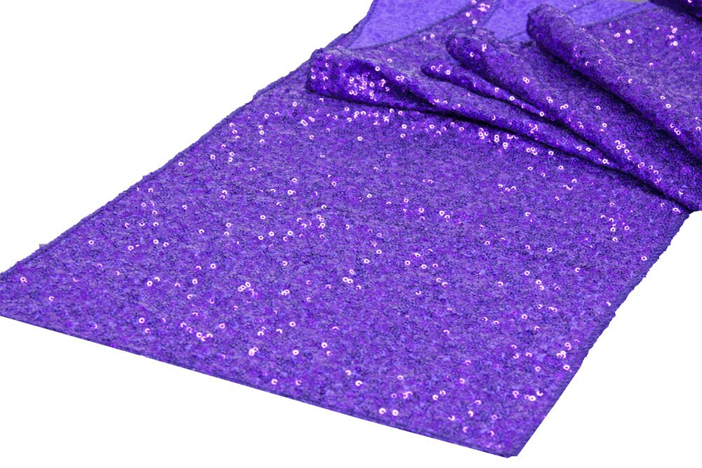 Purple Sequin Table Runner 12x 108 Inch Purple Metallic - Etsy Ireland