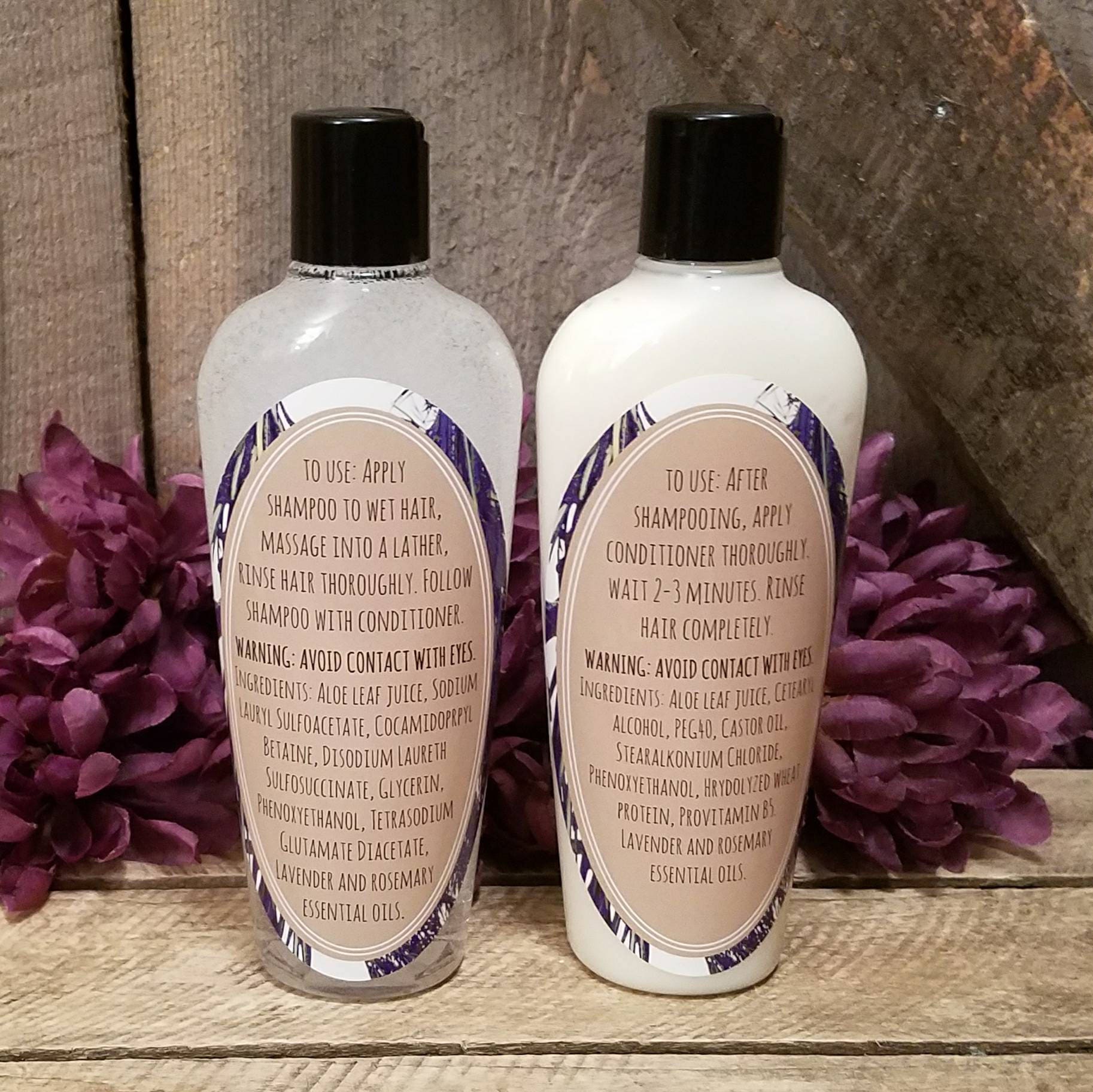 Lavender Rosemary Shampoo & Conditioner, Shampoo ...