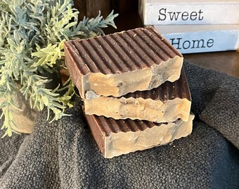 Handmade Vanilla Oatmeal Soap, All Natural Coconut Oil Soap
