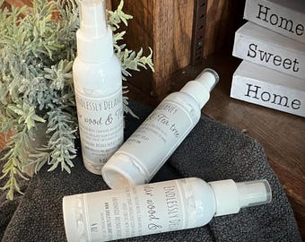 Cedar wood & Tea tree aromatherapy room spray, natural made with essential oils